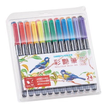 雄獅  彩艷筆  彩色筆  彩豔筆  24色 / 組 BP35 -24