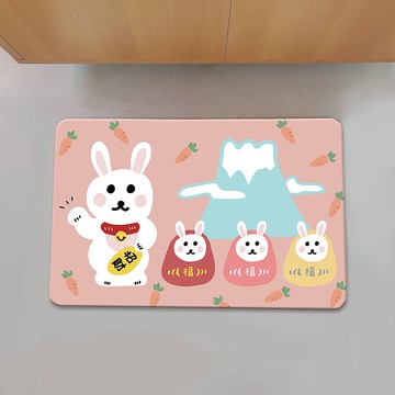 【訂製】地毯/仿羊絨/醜萌招財兔