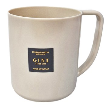 GINII 基尼 食品級質感簡約漱口杯 聚苯乙烯PS材質 耐冷熱温度-20°C~80°C  象牙白  1個