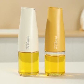 MIXIM玻璃油壺自動開合防漏油罐壺廚房家用不掛油醬油調料瓶油瓶