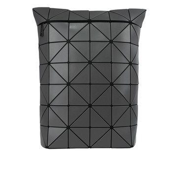 ISSEY MIYAKE BAO BAO BLOCKY 啞光霧面拉鍊後背包(炭灰色)