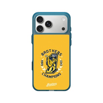 iPhone 17 Pro Max Clear (相機按鈕) 夜幕藍 - 職棒-中信兄弟 Brothers - 中信兄弟總冠軍紀念款-一心黃