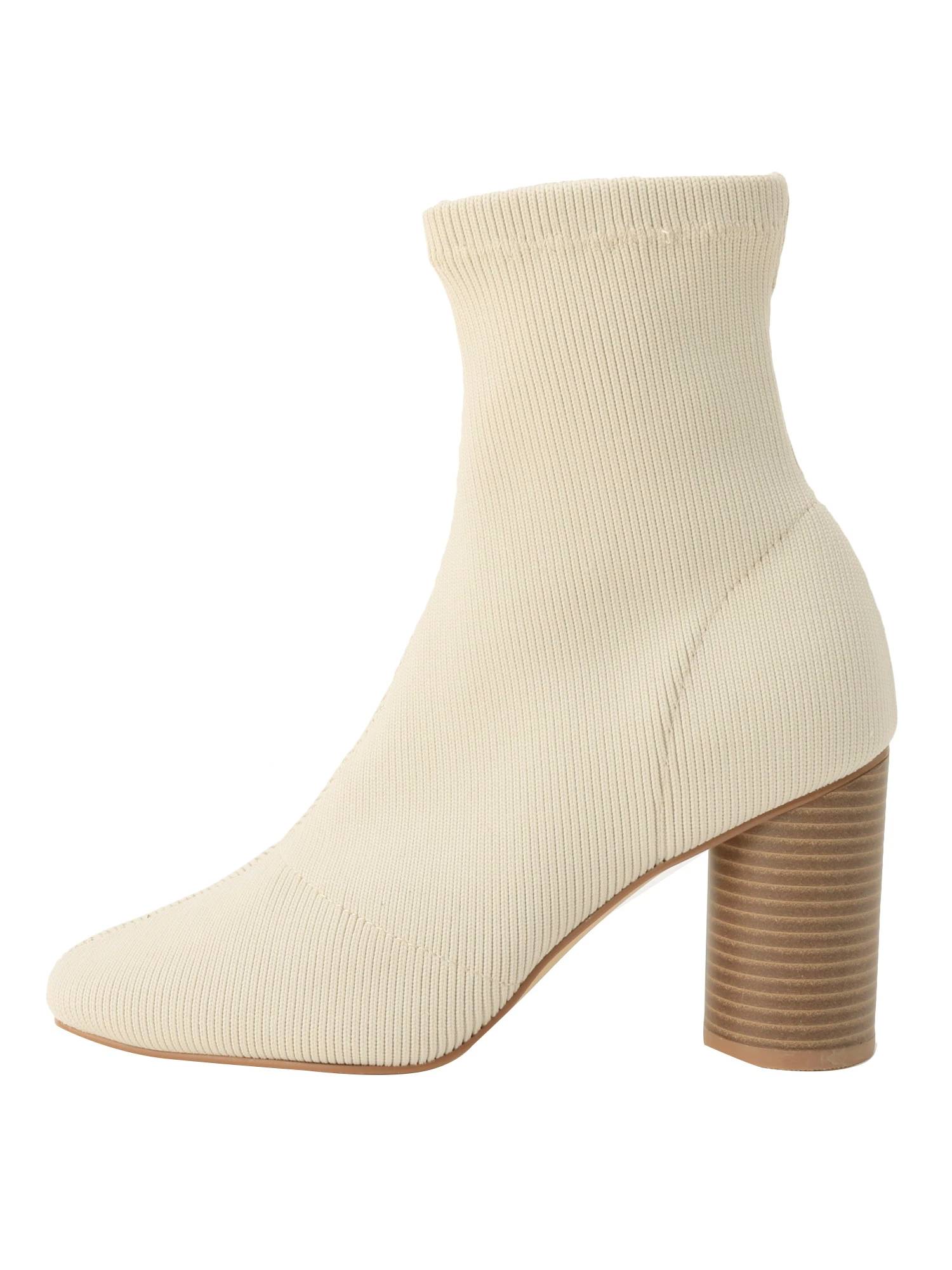 公式 Mercuryduo マーキュリーデュオ スタックヒールニットブーツ 通販 Lineポイント最大1 0 Get Lineショッピング