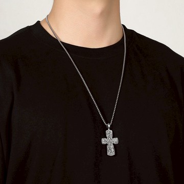 項鍊男 項鍊吊墜 項鍊配件 掛墜 歐美項鍊 嘻哈十字架 復古項鍊 個性項鍊 龐克項鍊 毛衣鏈 項鍊飾品 男生禮物 003