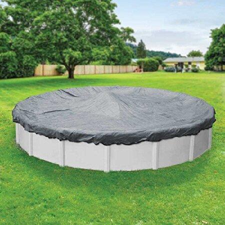 Pool Mate 4030-PM Mesh Winter Round Above-Ground Pool Cover, 30-ft, 3. Gray Black