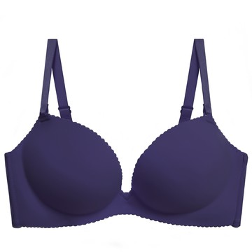 FLORA LOVELY 美波無痕~糖心 B~F罩杯日本內衣成套-海軍藍