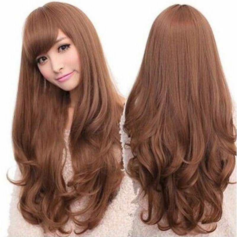 送料無料 ウィッグ レディース ロング フルウィッグ ふわふわ巻き髪 ネット付 ブラウン 通販 Lineポイント最大1 0 Get Lineショッピング