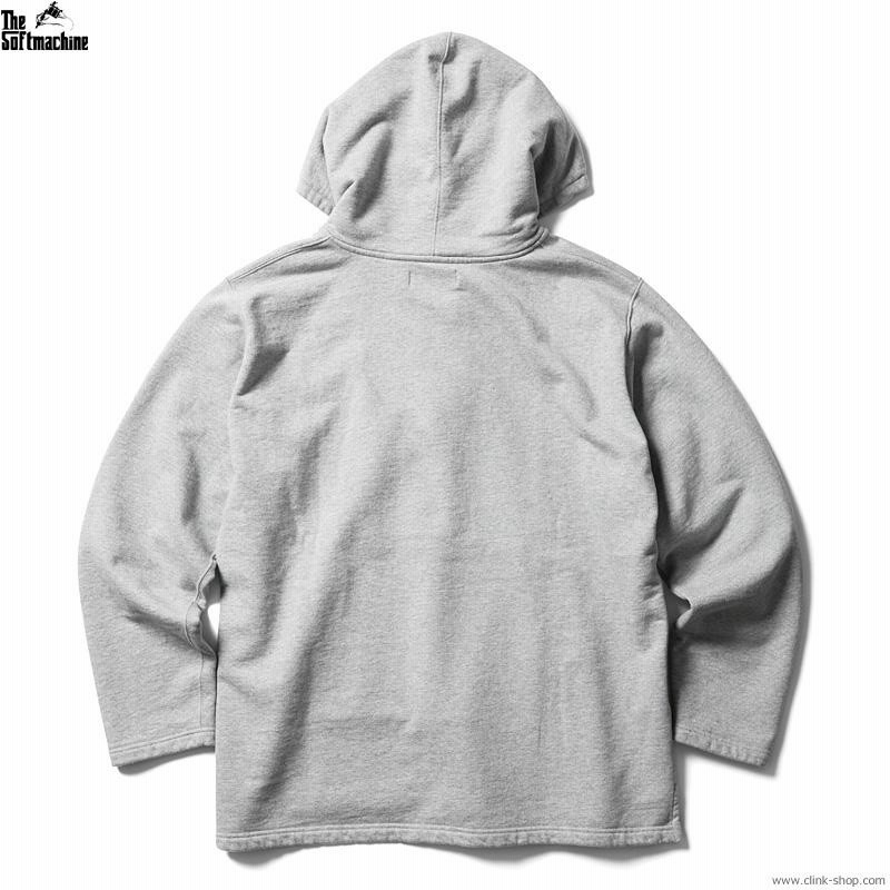 ソフトマシーン SOFTMACHINE DROP OUT HOODED (GRAY) メンズ パーカー