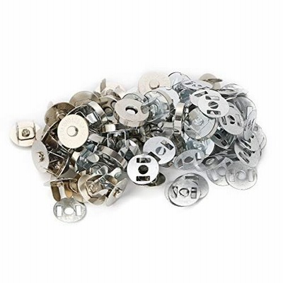 r_planning シルバー マグネットボタン マグネットホック 14mm 30セット ハンドメイド 手芸