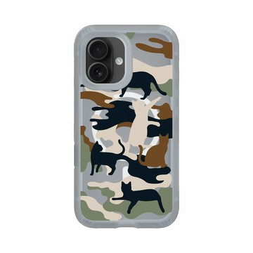 iPhone 16 AirX 流變灰 - Camouflage / 迷彩 - 喵迷彩-黑