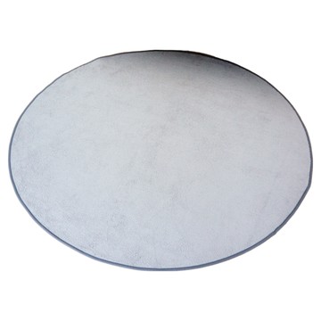 inroom Plain Soft系列 素色短毛圓形地毯 灰色 聚酯纖維  150cm