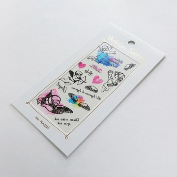 the NAMIE 紋身/刺青DIY014 Color Tattoo 彩色紋身貼紙 天使愛心