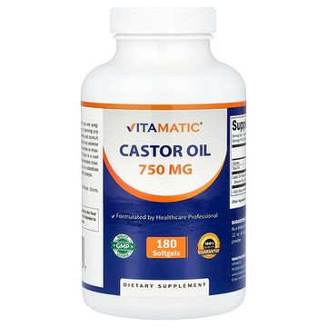 Vitamatic, 蓖麻油，750 微克，180 粒軟膠囊