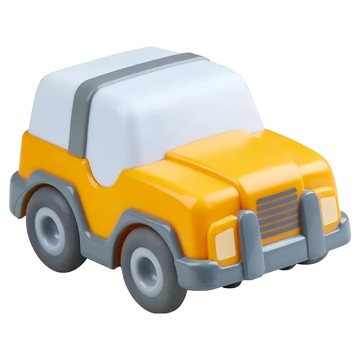 HABA 酷樂比 慣性動力車 - 越野車  越野車 白色 + 黃色 + 灰色  單一尺寸  1個