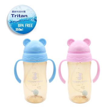 【韓國Happyland】350ML Tritan防脹氣水杯  果汁杯 學習喝水