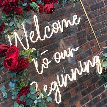 Welcome to our Beginning霓虹燈LED發光字
