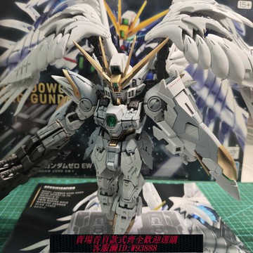 {可刷卡 打統編}萬代 MGSD飛翼零式 飛翼高達零式EW 白雪姬配 改色 掉毛拼裝模型