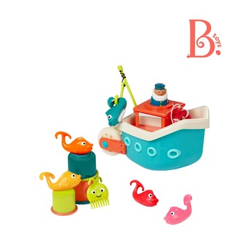 B.Toys 小船長釣魚組(海洋藍) 感統玩具 兒童玩具 戲水玩具