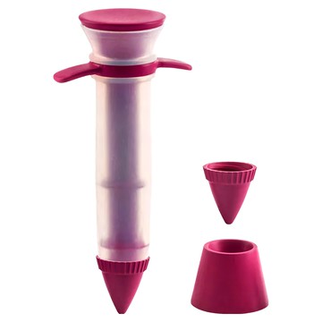 Trudeau 附座 + 二花嘴擠花筒組  紅色  1組