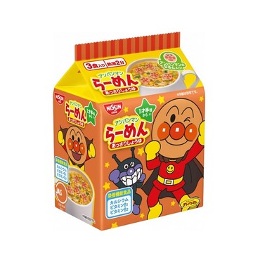 日清麵包超人3入拉麵-醬油味 90g