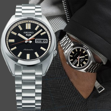 SEIKO 精工5 Sports SNXS 日常機械錶-37.4mm(SRPK89K1/4R36-15M0D)