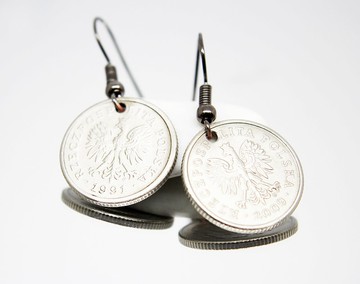 Ancient Coin Jewelry Coin Drop Earrings Coin Hoop Earrings Tiny Coin Earrings