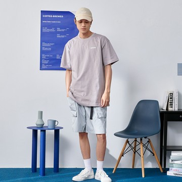 【OUTDOOR】寬鬆落肩素色T恤-淺灰色 ODC112402GY (ODCLO)