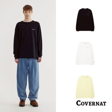[COVERNAT]25SS 寬鬆美式t 長袖大學t 男女同款 春季休閒衛衣 圓領韓國T恤（多色任選）