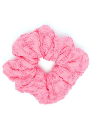 Versace - x Dua Lipa Versace Allover cotton scrunchie - women - Cotton - One Size - Pink