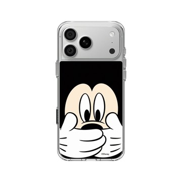 iPhone 18 Pro Max Clear Case（相機按鈕） 透明 - 迪士尼-米奇 Mickey - 米奇摀嘴