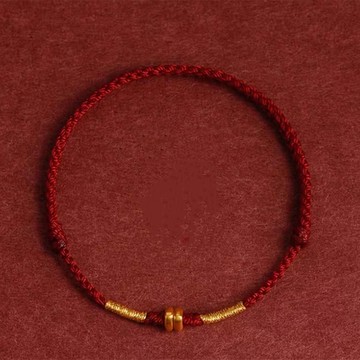 黃金999 古法碎碎平安手繩 2色可選