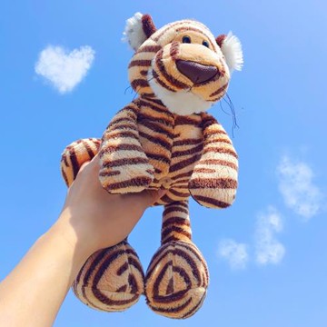 虎年吉祥物小老虎公仔毛絨玩具可愛玩偶睡覺抱枕布娃娃生日禮物女