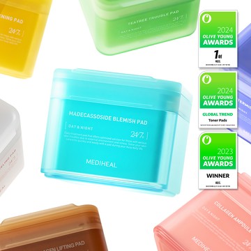 MEDIHEAL Toner Pad 100 Pads (7types Madecassoside Collagen etc)