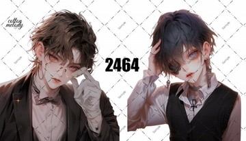 original sticker no.2464 人物貼紙 原創貼紙 原創人物貼紙 裝飾貼紙 cotton melody