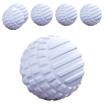 小麥購物 按摩筋膜球 顆粒球 Y995 73g  藍色  6顆