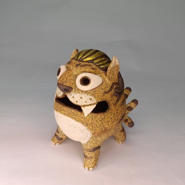 上古四祥獸-陸吾/陶藝品/原創