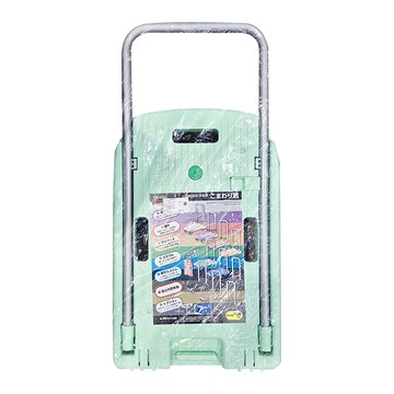 TRUSCO 彩色小型手推車 綠色 輕巧摺疊設計 搬運收納好幫手  1個