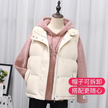 馬甲女2025年秋冬新款羽絨棉馬夾外穿百搭坎肩加厚保暖棉背心外套