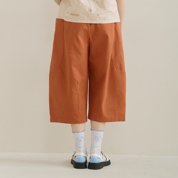 a la sha 大口袋七分寬褲