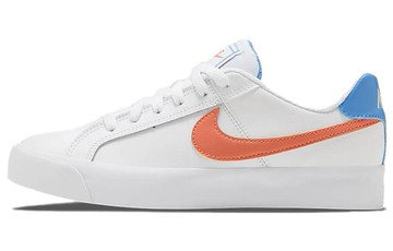 WMNS NIKE BLAZER LOW-TOP SNEAKERS WHITE/ORANGE