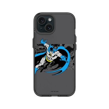 iPhone 15 Clear 酷墨灰 - Batman 蝙蝠俠 - 復古漫畫插圖