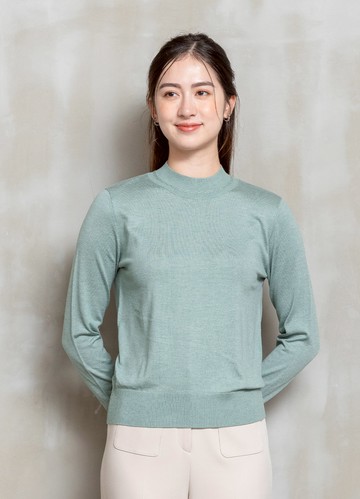 PY by perng yuh Exclusive-霧柔氣息小高領針織衫