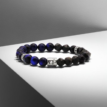 騎士Knight | 銀聖樹Z x 海藍虎眼銀曜石手鍊