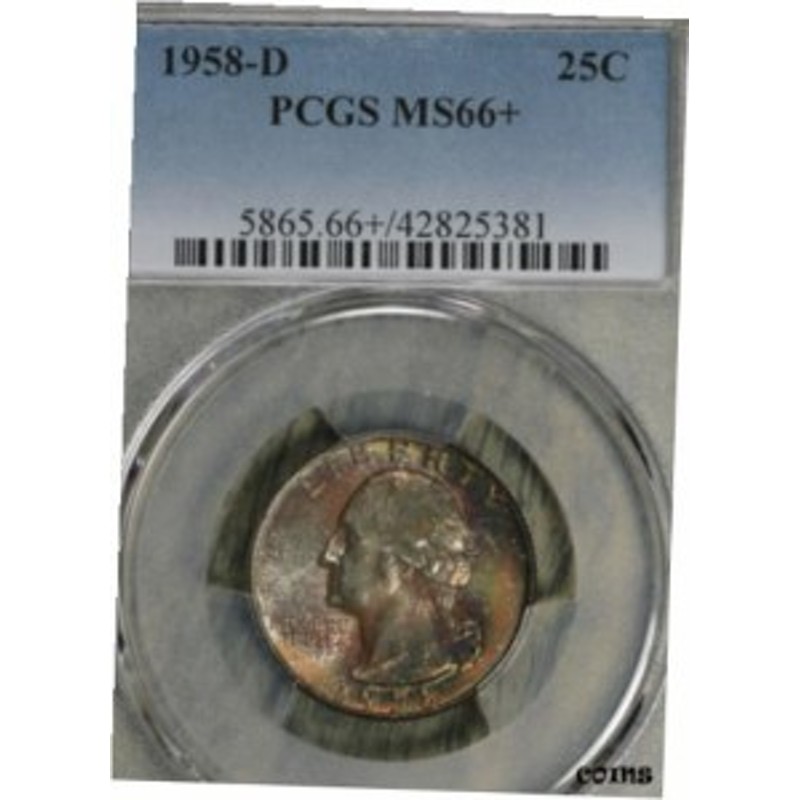 アンティークコイン 硬貨 1964 Washington Quarter NGC MS67 End Roll