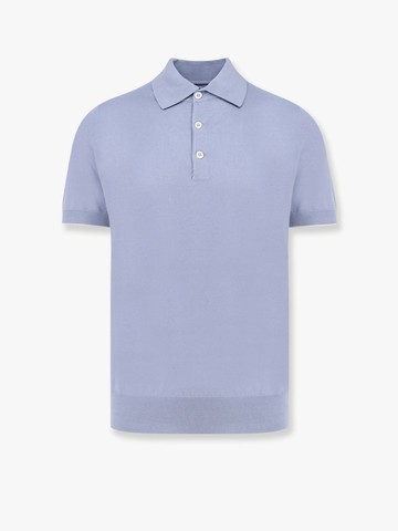 Cotton lightweight knit polo - BRUNELLO CUCINELLI - gender_Man