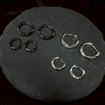 ☆LimeLight☆ 莫比烏斯耳環 簡約情侶耳環 耳環 男生耳環 女生耳環 情侶 飾品 Y2K ACC-D1440