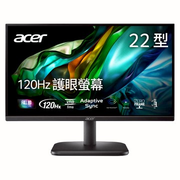 Acer｜EK220Q J0 21.5吋護眼抗閃螢幕