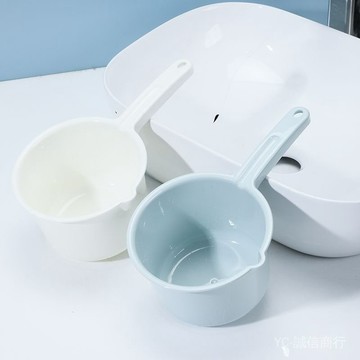 新品免運🎇防摔補髮廚房水瓢傢用水勺舀水食品級長柄寶寶兒童加厚塑料洗澡摔不爛