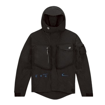 Nike x Off-White Jacket 尼龍外套 黑藍  聯名款 抗撕裂 防潑水 拉鍊口袋 DN1750-010