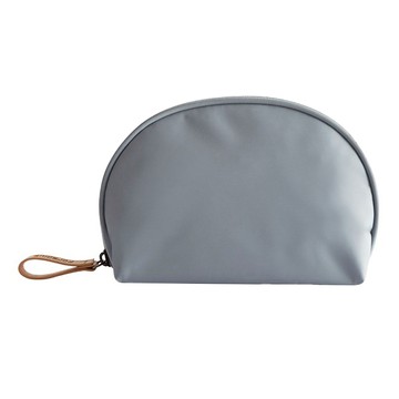 蕉蕉購物 ins韓系簡約莫蘭迪色貝殼收納包 大容量多隔層設計 化妝包  1個  灰色